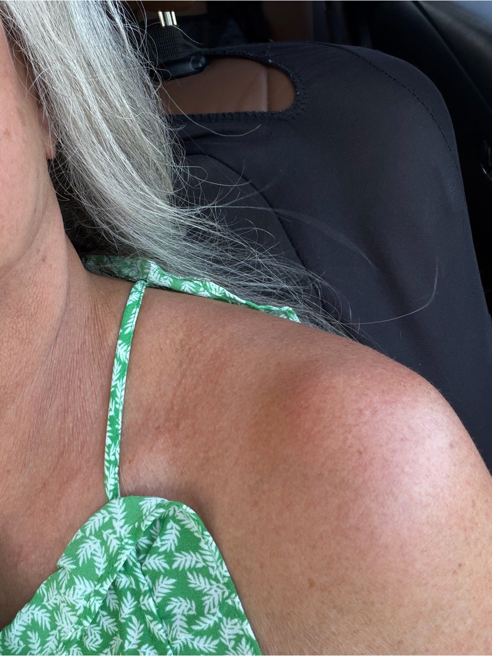 Who What Wear Green Printed midi Dress - Picture 5 of 5